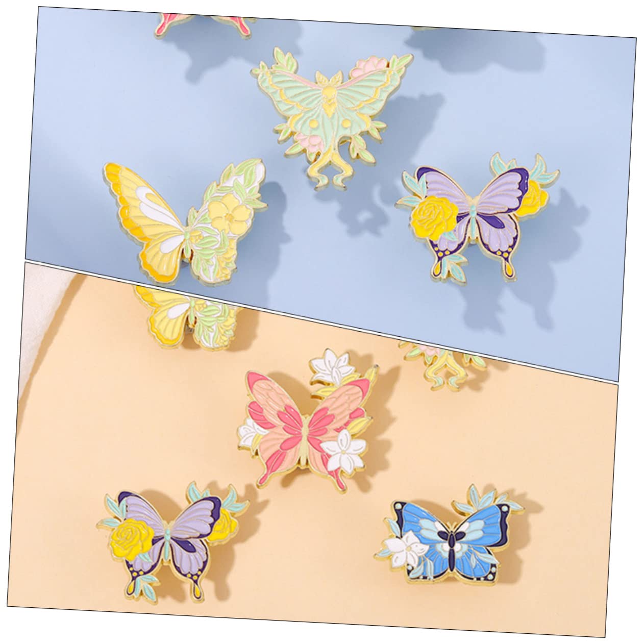 20pezzi Spilla Brooch Forma Di Farfalla Colorata Accessorio Carino Per Giacche Zaini e Scialli Design Adorabile Per Donne