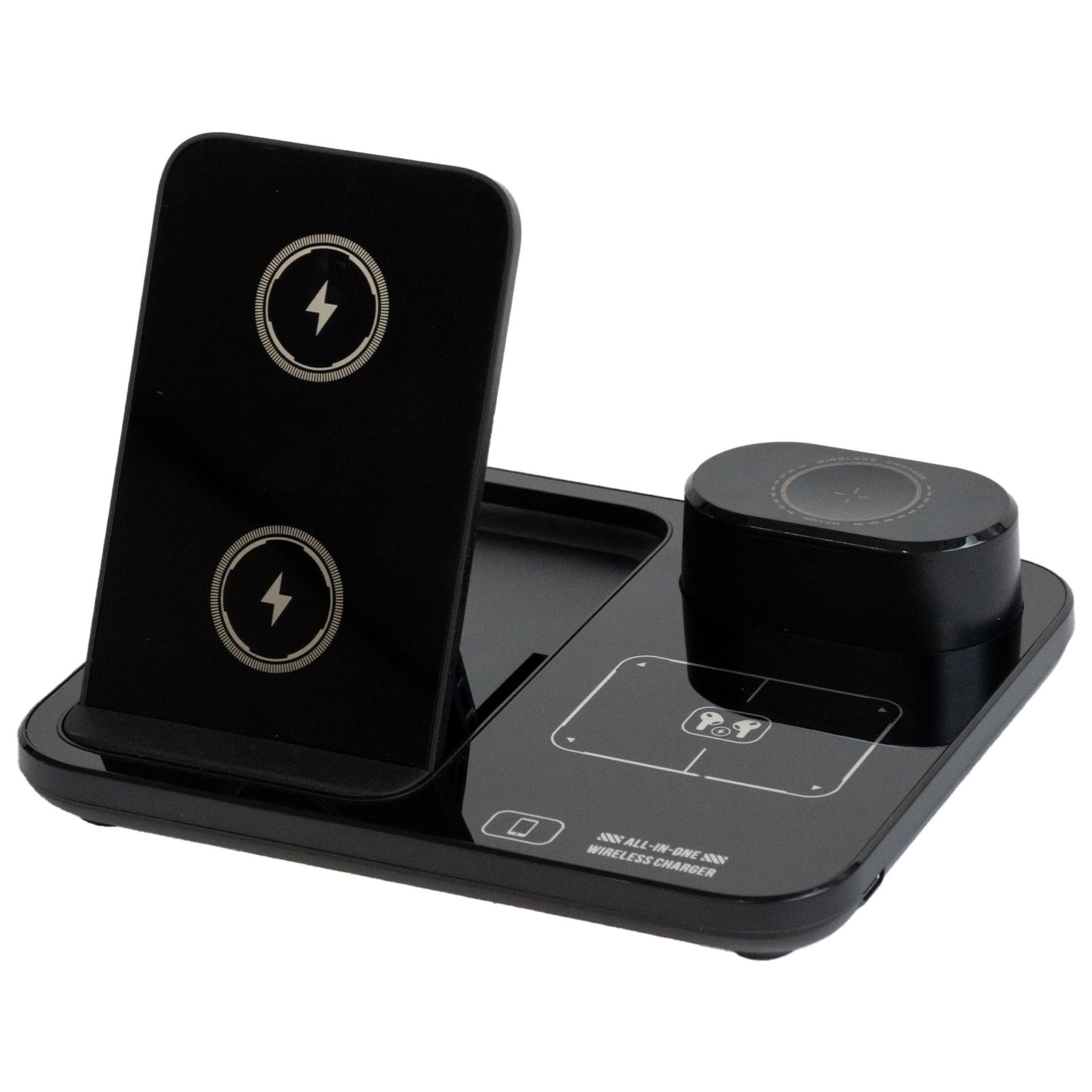 Amazon.co.jp: A-ITEM R13 3in1 ワイヤレス充電スタンド Qi対応 15W