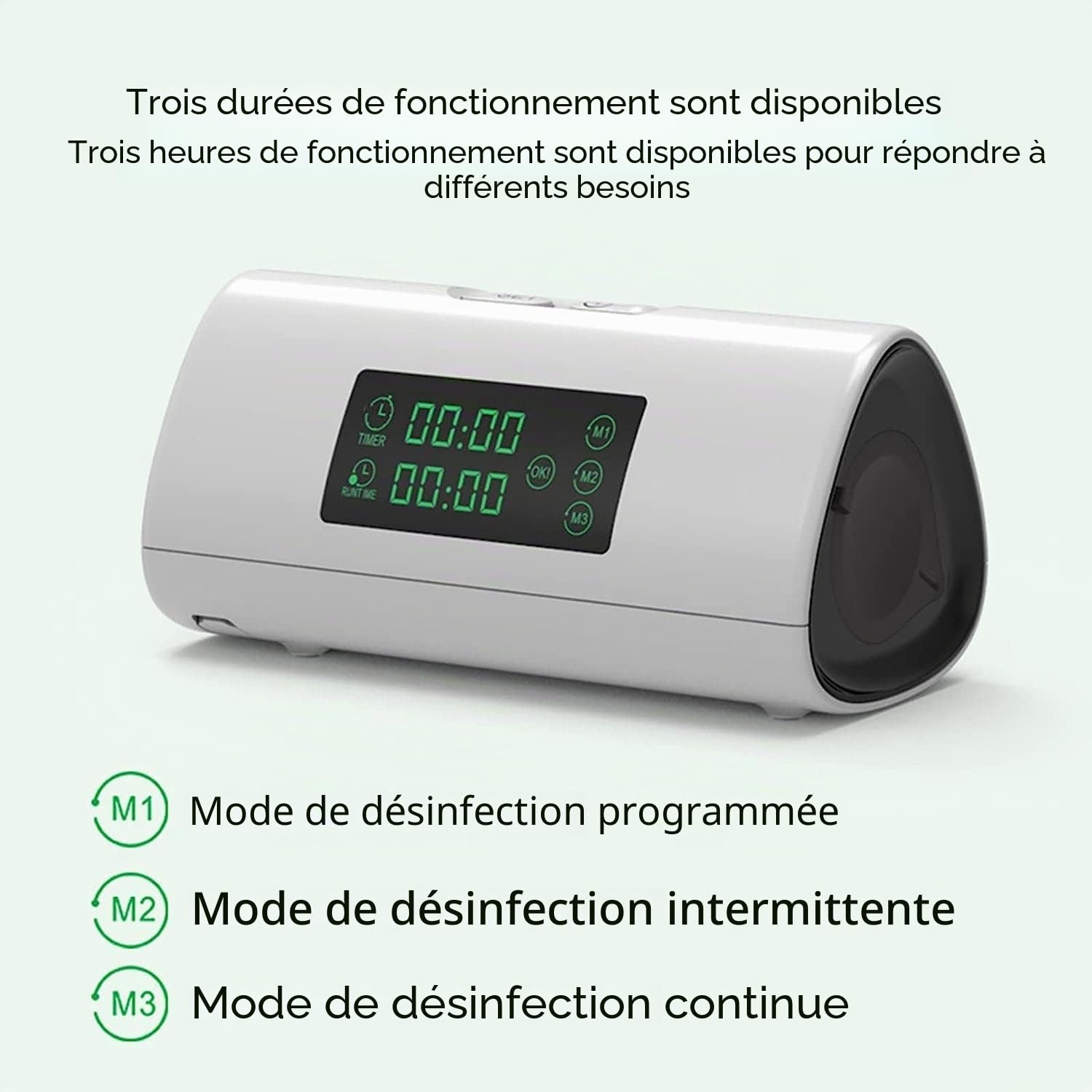 Nettoyeur Et Désinfectant CPAP Professionnel, Ventilateur À Ozone Rechargeable À 3 Modes, Stérilisateur, Machine De Nettoyage CPAP, For Machine CPAP, Tube À Air, Masque, Facile À Transporter