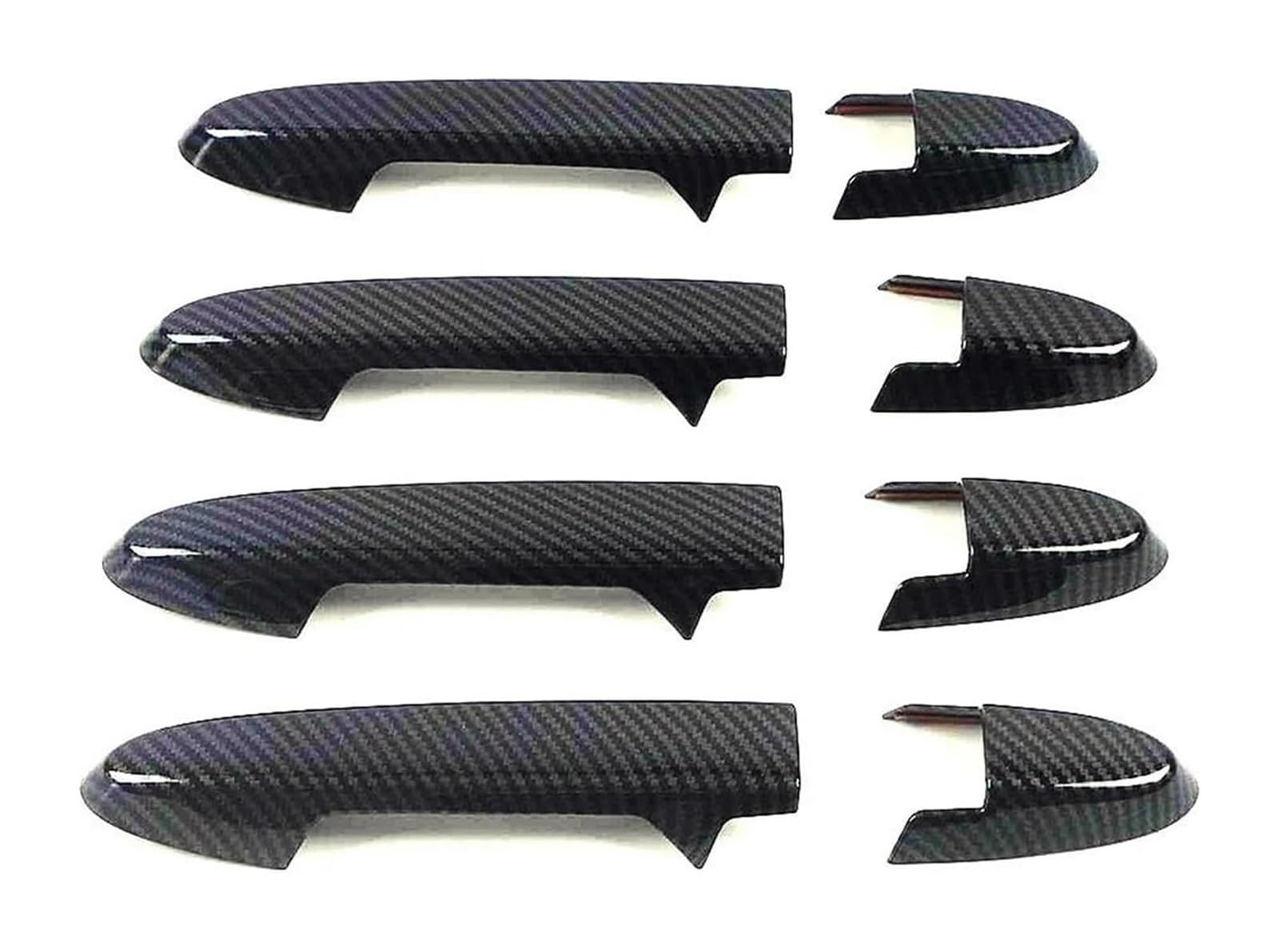 Hckclmbmzw Carbon For Fit For Jazz Gk5 Gp5 2014-2020 8Pcs Fiber Exterior Car Door Handle Cover Trim Protection Decor Abs Sticker Door Handle Cover(Carbon)