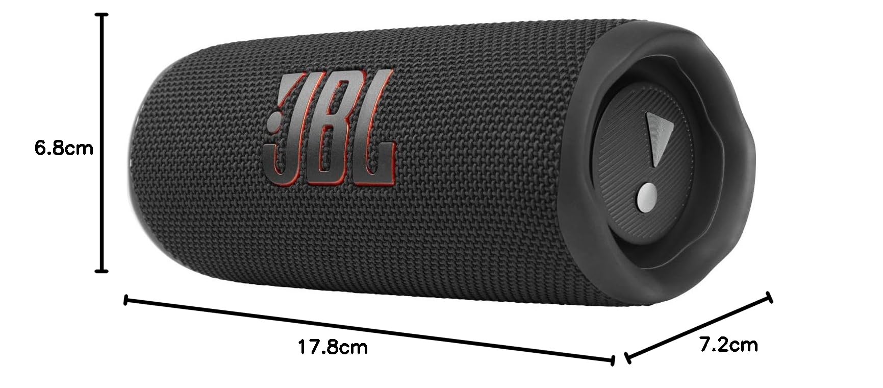 JBL Flip 6 - Enceinte Bluetooth portable et étanche à l'eau et à la poussière, haut-parleur haute fréquence pour des basses profondes, 12 heures d'autonomie, en noir