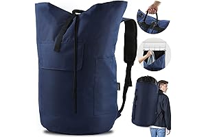 Spacious Laundry Bag Backpack with Multiple Pockets for Seamless Laundry Transport