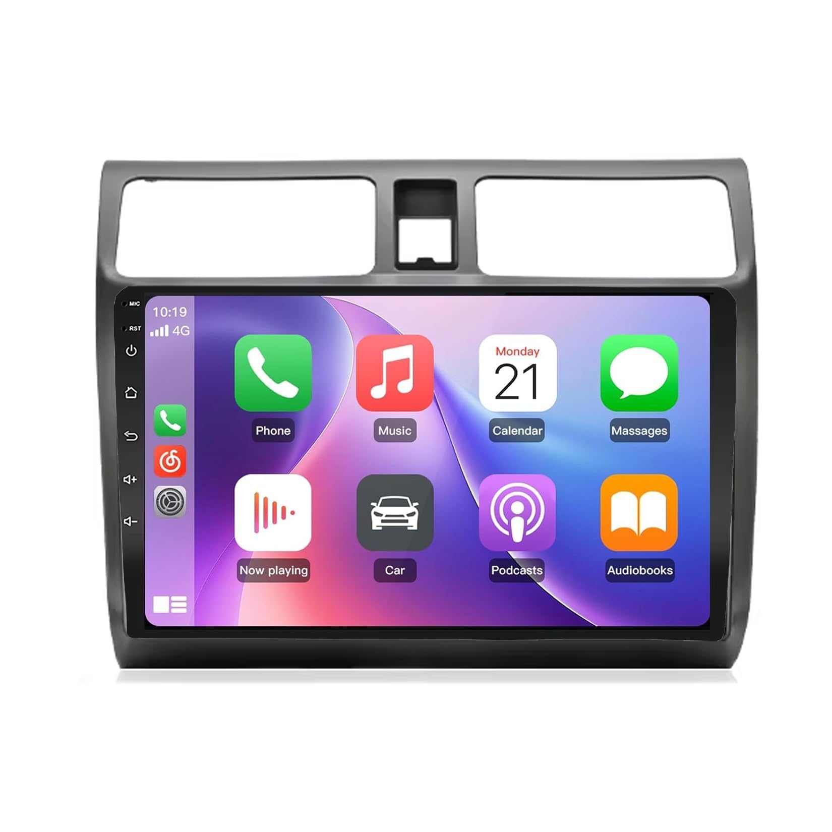 BCBSYCJP Car Radio with Wireless CarPlay Android Auto for Suzuki Swift 2003-2010 10 Inch Stereo Mirror Link Bluetooth with Android Auto Carplay Wireless WIFI FM GPS,8 Core 4+64G