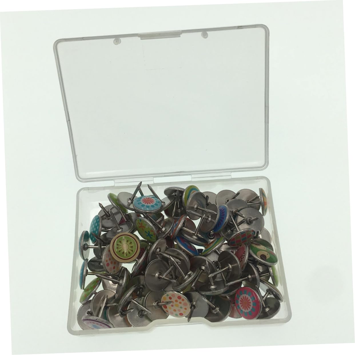 ARTIBETTER 360 Stck Teiliges Buntes Pushpin Runde Sicherheits Pinnnadeln für Pinnwand Büro Schule DIY Memoboard Karten Fotos Befestigen