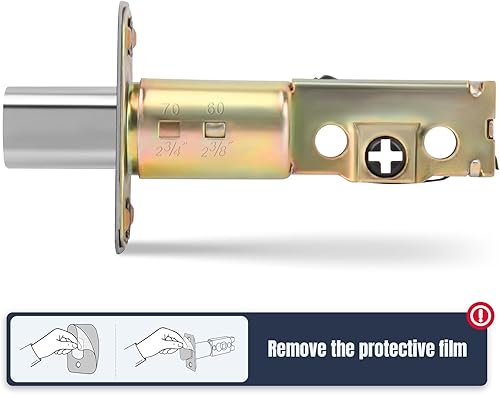 Miniatura 2 de Pestillo de cerrojo ajustable con cierre de repuesto de 2-38 pulgadas o 2-34 pulgadas con caja de polvo para cerrojo de un solo cilindro