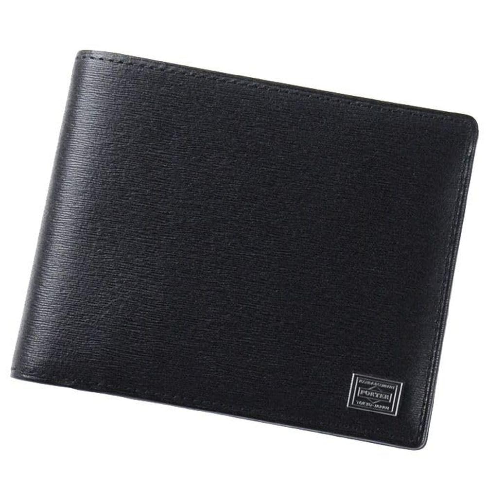 Amazon | [ポーター] 二つ折り財布 カレント ブラック | PORTER