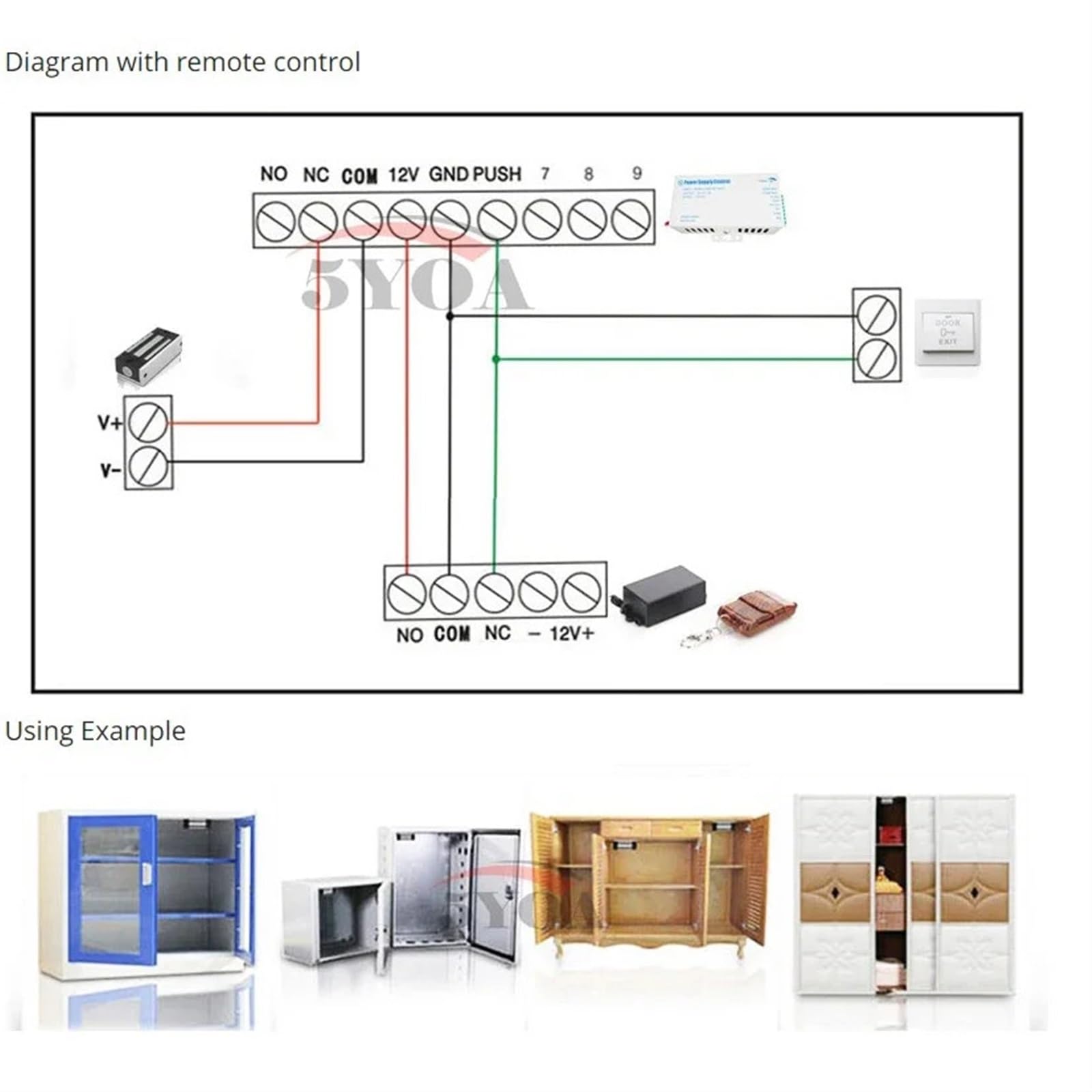 Cerradura magnética, Cerradura electrónica, abridor de Puerta eléctrico, Fuerza de retención de succión electromagnética for de Control de Acceso(180kg)