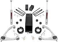 Rough Country 3.5" Lift Kit w/ Strut Spacers, N3 Shocks & Silver Control Arms for 2007-2016 Chevy Silverado GMC Sierra 1500