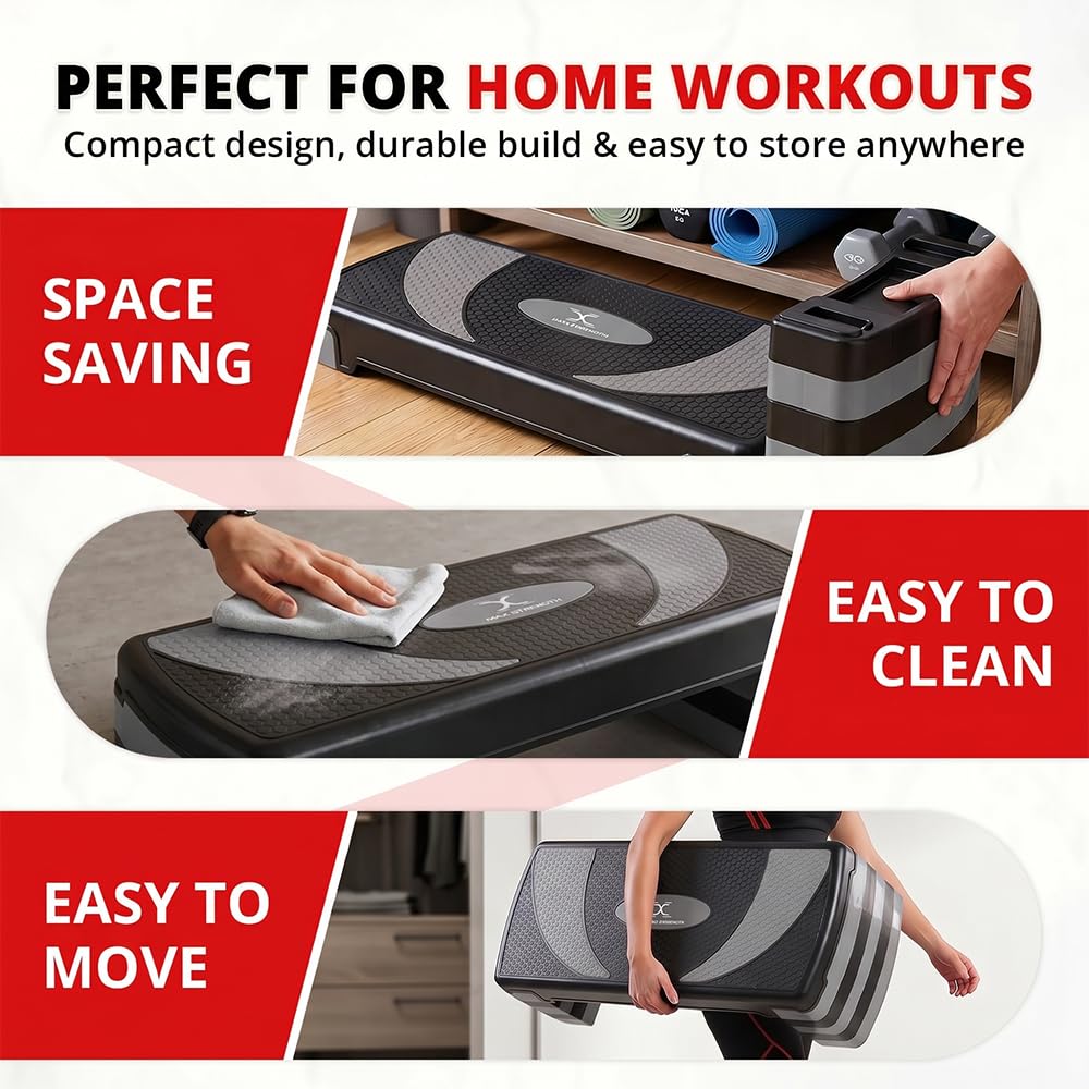 Passi aerobici multi-livello regolabili 2-5 livelli per palestra cardio pilates