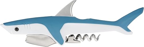 Miniatura 4 de True Sacacorchos de tiburón, sacacorchos de doble bisagra suave al tacto, sacacorchos estilo camarero, abrebotellas de vino, regalo para amantes del