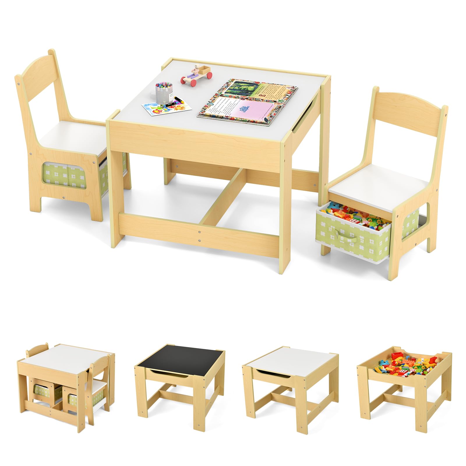 goplus table enfant avec 2 chaises