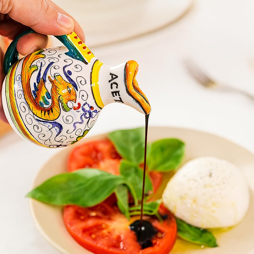 Amazon.com: Deruta Italy Raffaellesco Oil & Vinegar Set | 1 Piece