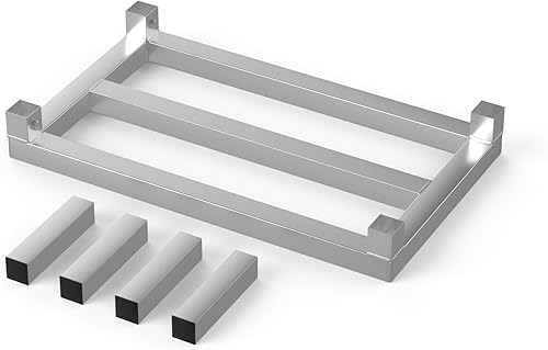 Miniatura 3 de 24 pulgadas de largo x 14 pulgadas de ancho  Altura 8 pulgadas fuera del piso de aluminio  Almacenamiento en restaurantes, cocinas y garajes y mucho