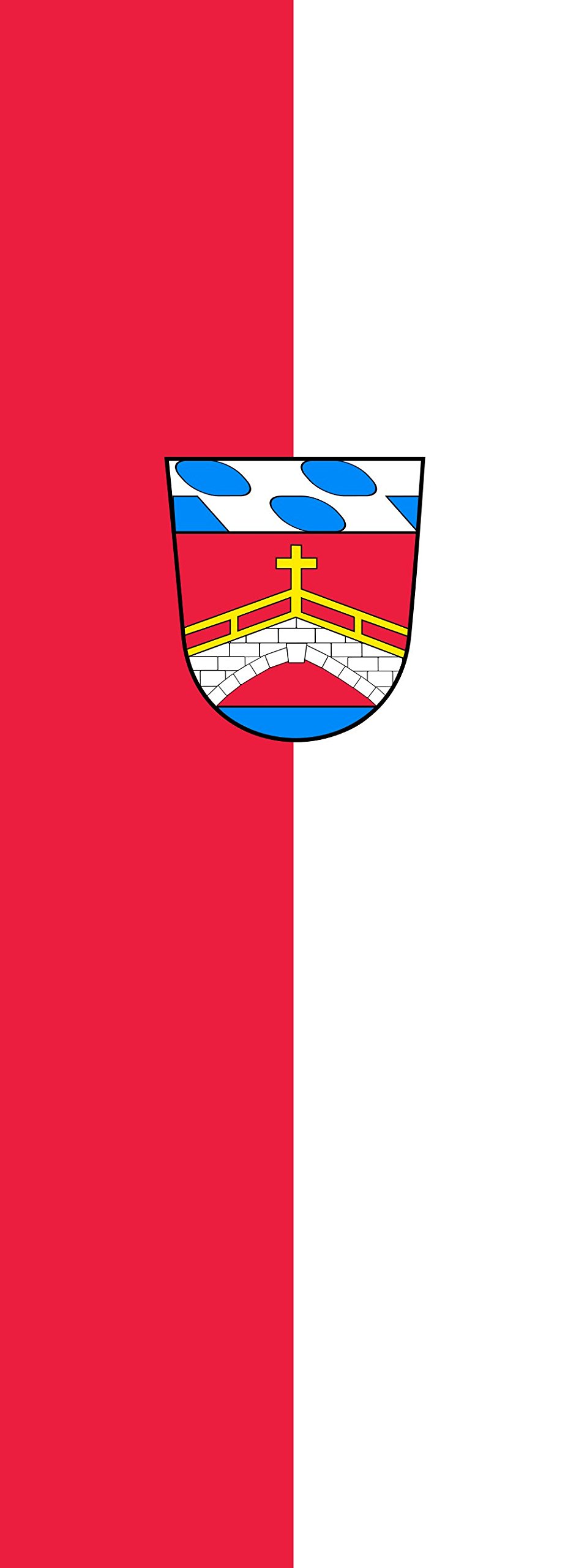 Drapeau portrait Fürstenfeldbruck GKSt de 6m² pour mât vertical municipal