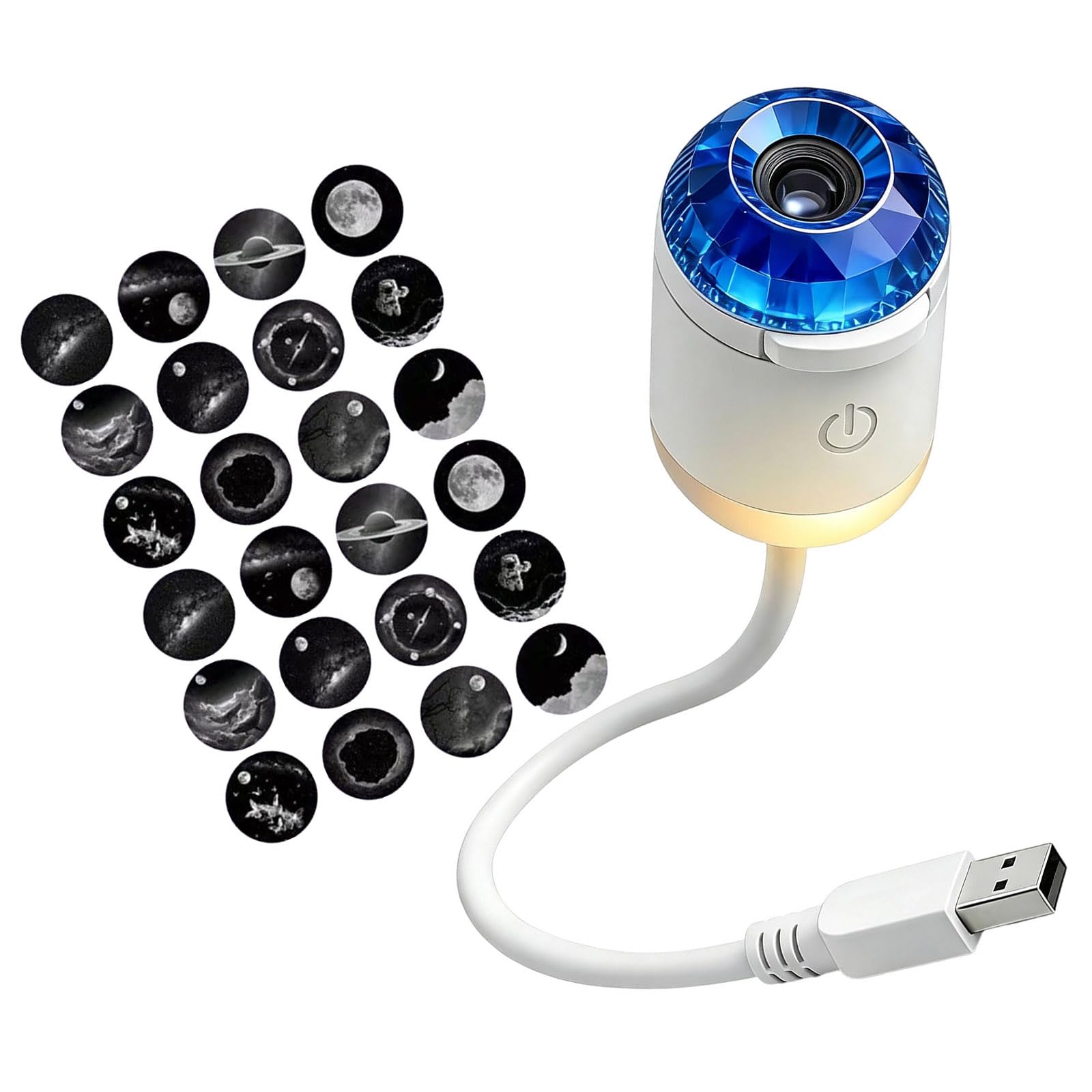 Drtlpmb C Room Decor Projector Lamp, Usb Night Glow Device, Bedside Bedroom Starry Accent, Portable Plug In Setup Star Projector Lamp Bedside Soft Light Usb Mood Lighting