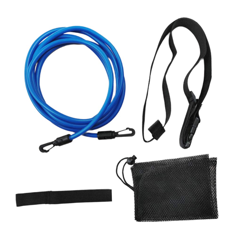 Gonetre Swimming Tether Swim 20 * 20 * 4 Swim Training Belts Swim Bungee Cords Bands Swim Tether Stationary Swimming Swim Harness Static Swimming Belt