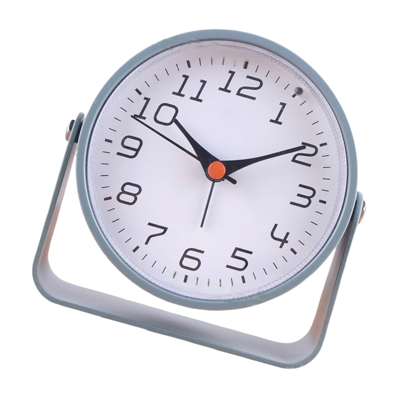 HDOYTXXM Desk Clock Decorative Battery Operated Table Quiet NonTicking Metal for Living Room Bedroom Easy Cleaning