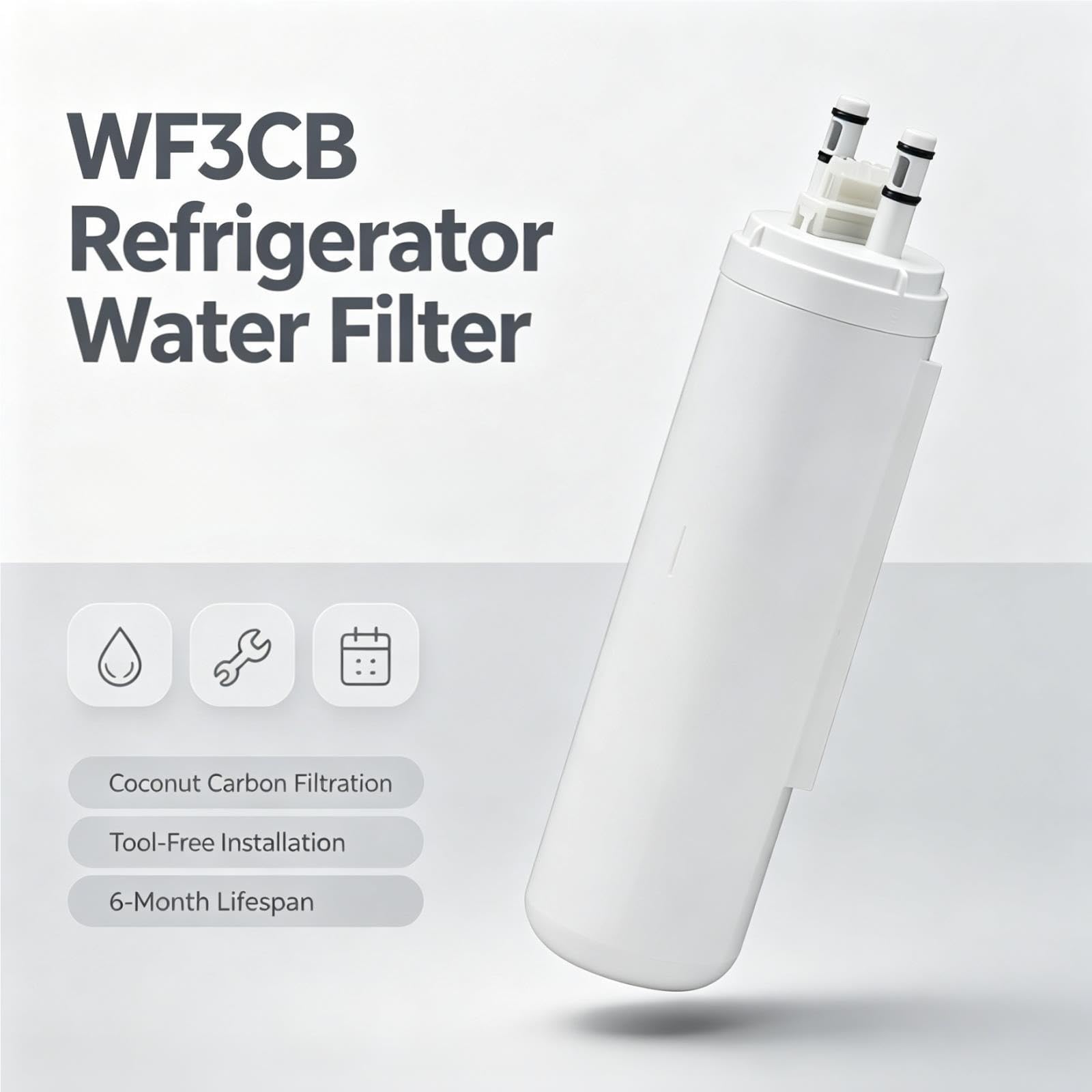 Filtro de Agua para Refrigerador Compatible Con Frigidaire WF3CB