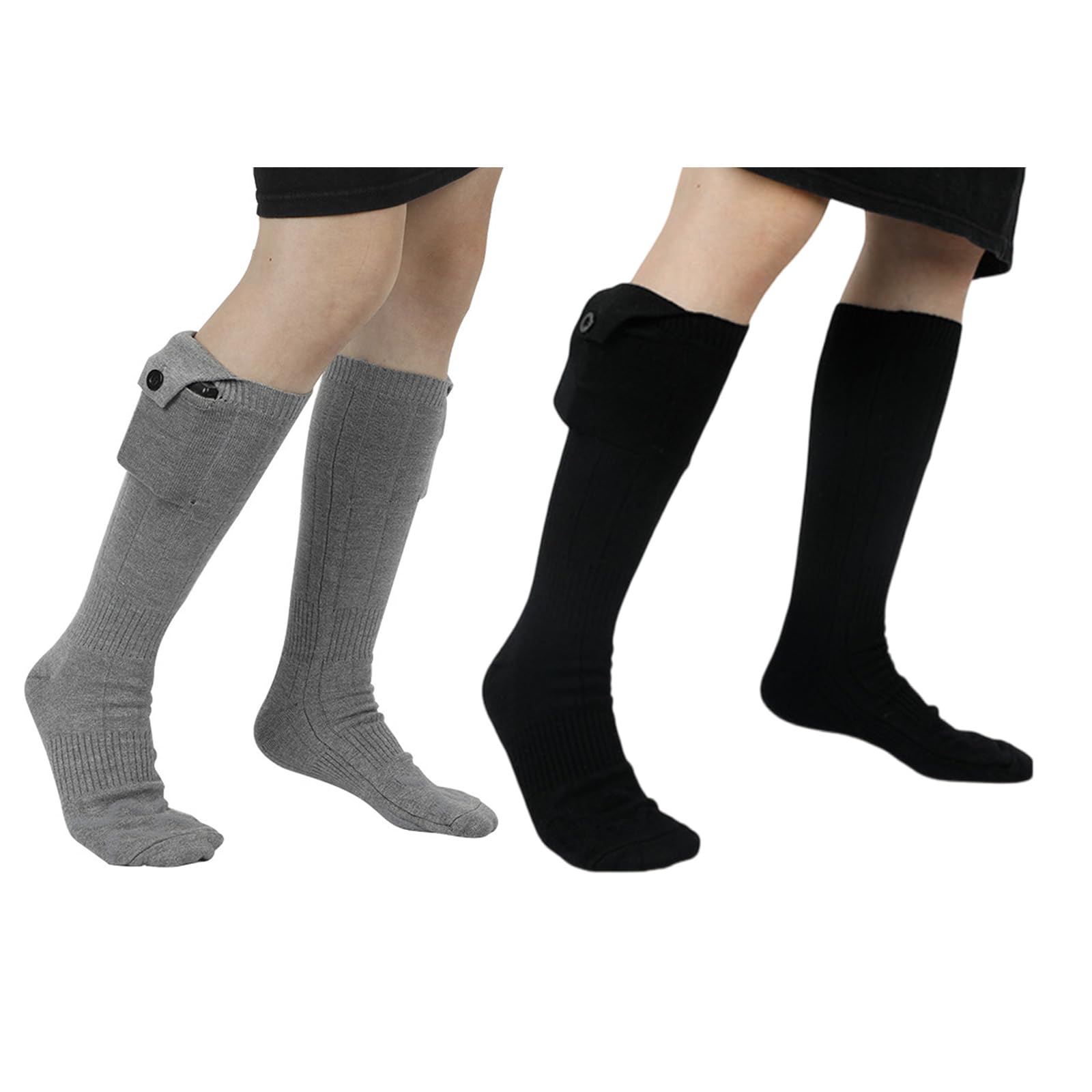 Calcetines térmicos eléctricos para hombres y mujeres, esquí, snowboard, invierno, deportes al aire libre, calcetines térmicos lavables