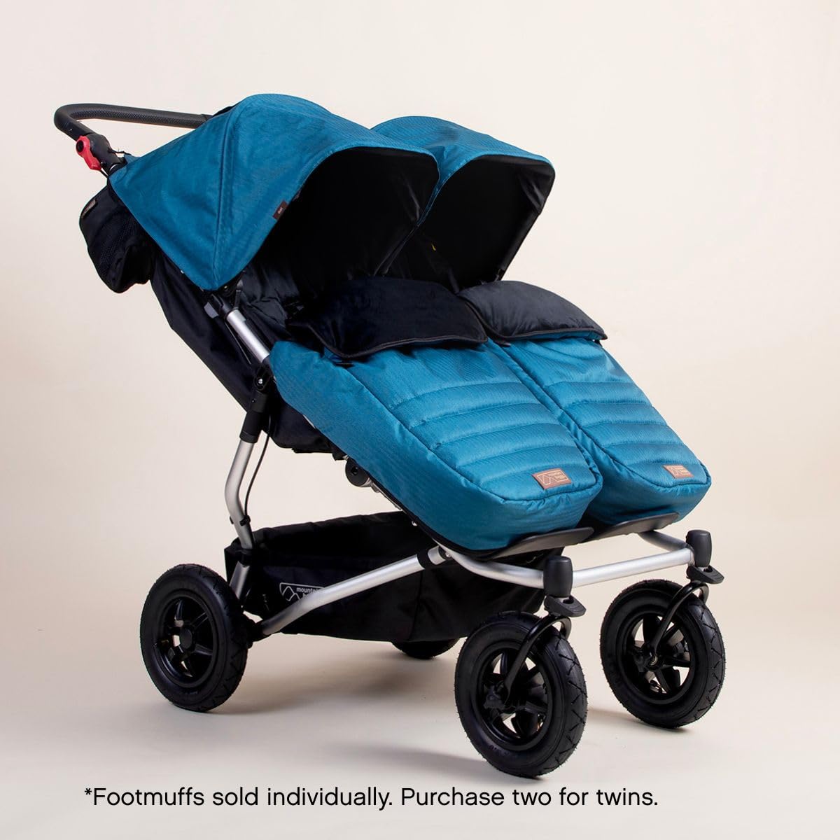Fußsack für Mountain Buggy heritage V4 Urban Jungle Terrain Duet + Swift - Farbe: ocean