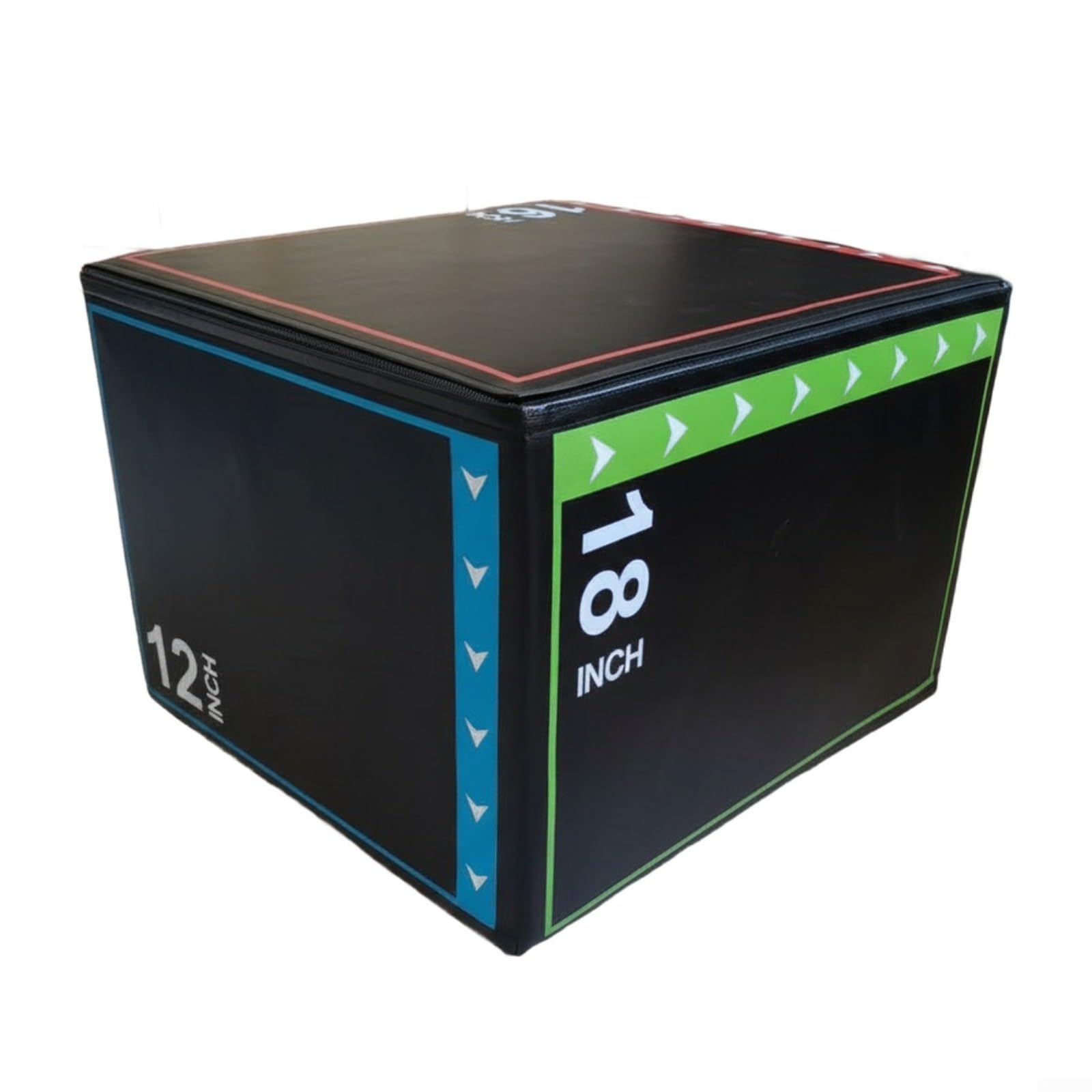 Plyometrische 3-in-1-Sprungbox aus weichem Schaumstoff mit verstellbaren Höhen und stoßdämpfendem Innenfutter für Krafttraining im Heim-Fitnessstudio, Fitness-Clubs, Schulen (30 x 40 x 45 cm)