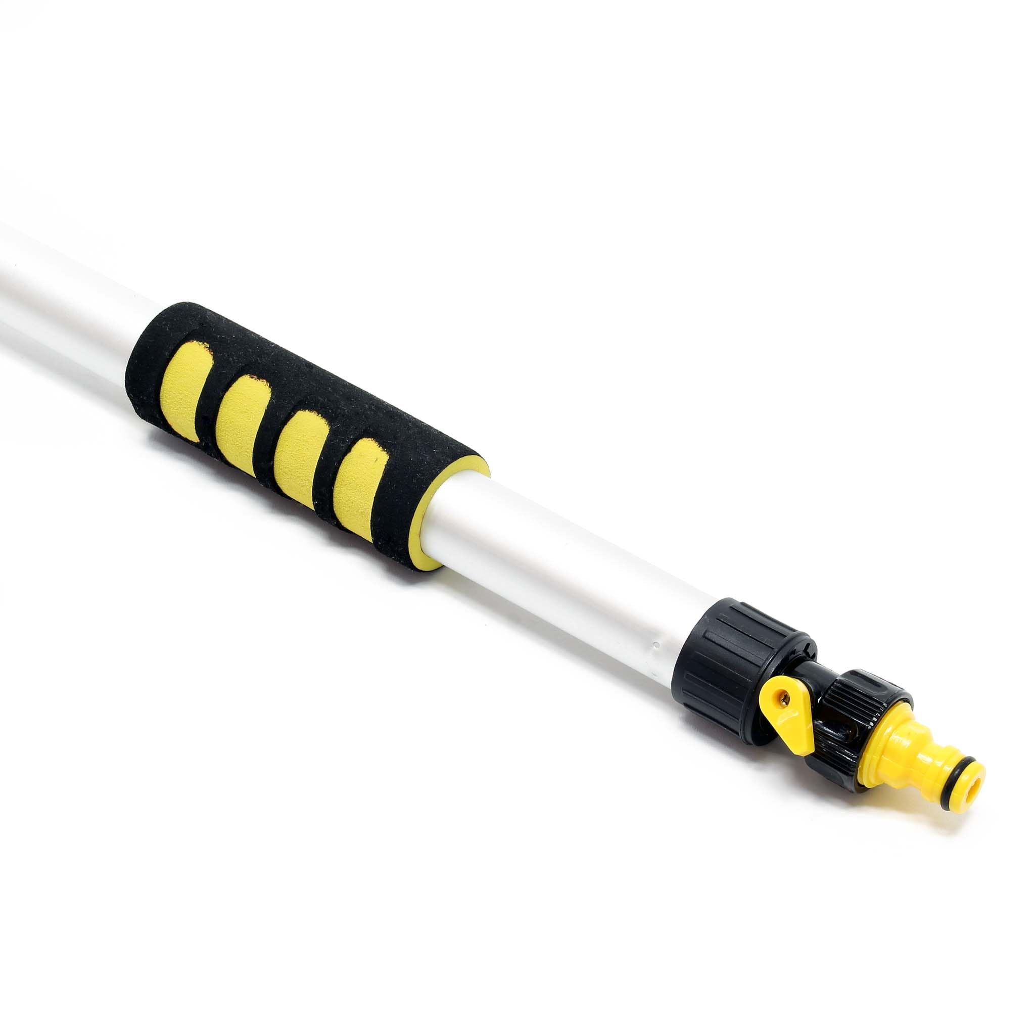 XPOtool Cepillo telescópico 2en1 3D con conexión de Manguera 145-300cm Cepillo Esponja escurridor