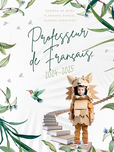 Agenda de bord professeur: cahier de bord avec planning annuel, agenda semaine sur 2 pages, calendrier et vacances scolaires