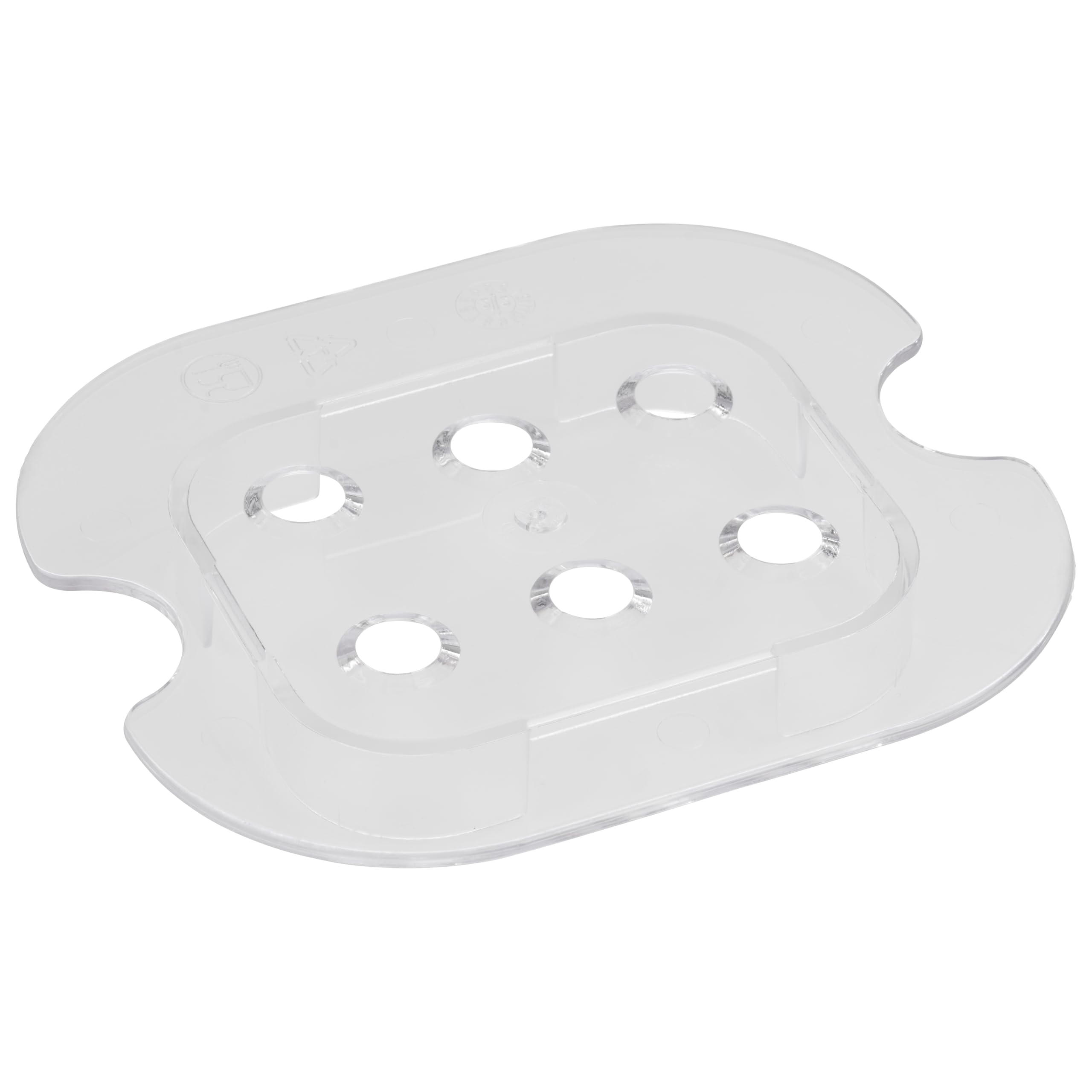 APS 82011 GN Abtropfgitter - aus Polycarbonat für Gastronorm Behälter, passend für GN 1/6 - Abmessungen: 11,7 x 10,4 cm, Höhe: 2 cm
