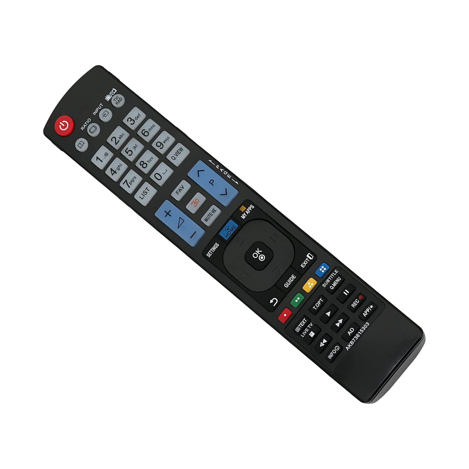 Allimity Télécommande De Rechange AKB73615362 LG TV 42PM4700, 50PM4700, 50PM670S, 50PM680S, 60PM680S