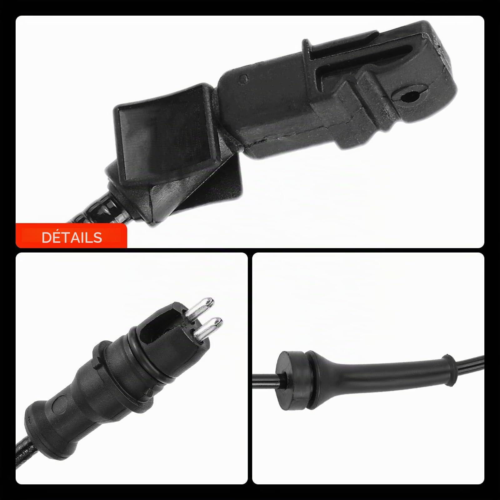1x Capteur ABS Avant pour Espace IV JK0/1 Laguna II BG0/1 Laguna II Grandtour KG0/1 Vel Satis BJ0 2001-Aujourd'hui 8200084125