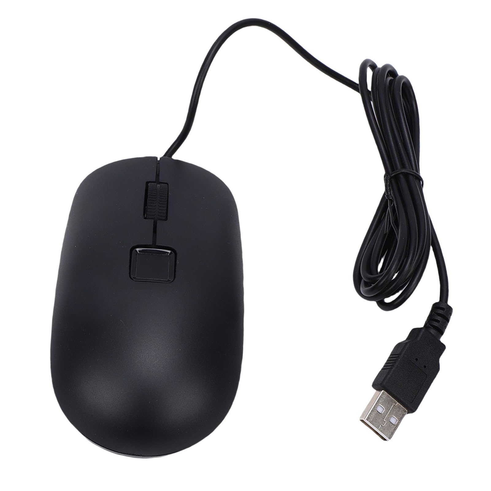 Acogedor 指紋リーダー付き USB 有線マウス、PC ラップトップ用 PC ドングル生体認証指紋スキャナー、10/11 Hello