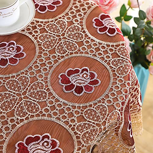 Couverture de table anti-taches de qualité supérieure en dentelle - 3