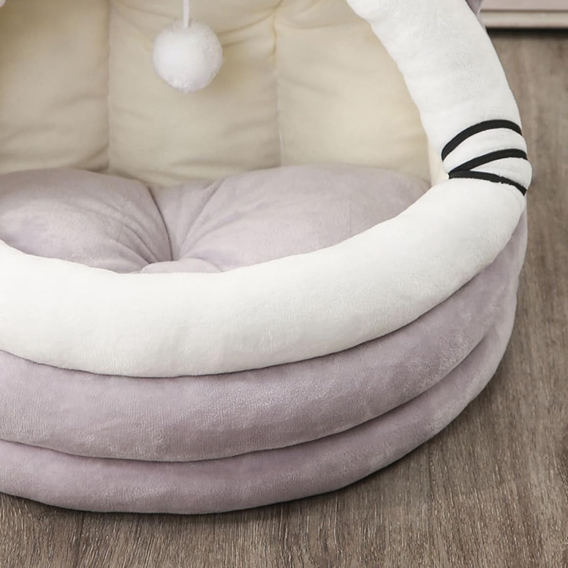 Amazon | [ADSNS] 猫 犬 ベッド ペットベッド カラー3 冬 猫ハウス