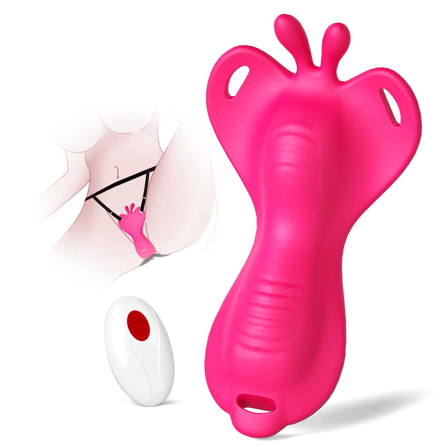 Vibrator Sex Spielzeug für die Frau Paare Vibrators mit Fernbedienung,Butterfly Vibratorensets Vibration für Frauen 10 Vibrationmode Klitorisstimulation G punkt Leise Sexspielzeug Sex Toyset für Woman