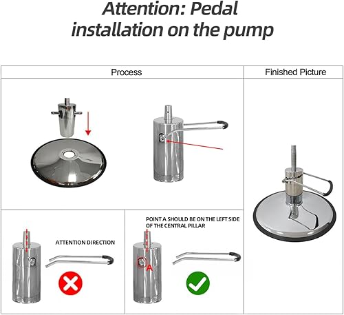 Miniatura 4 de Lilfurni Silla de peluquería vintage para peluquería, champú pesado para tatuajes, equipo de salón de belleza (cuadrado)