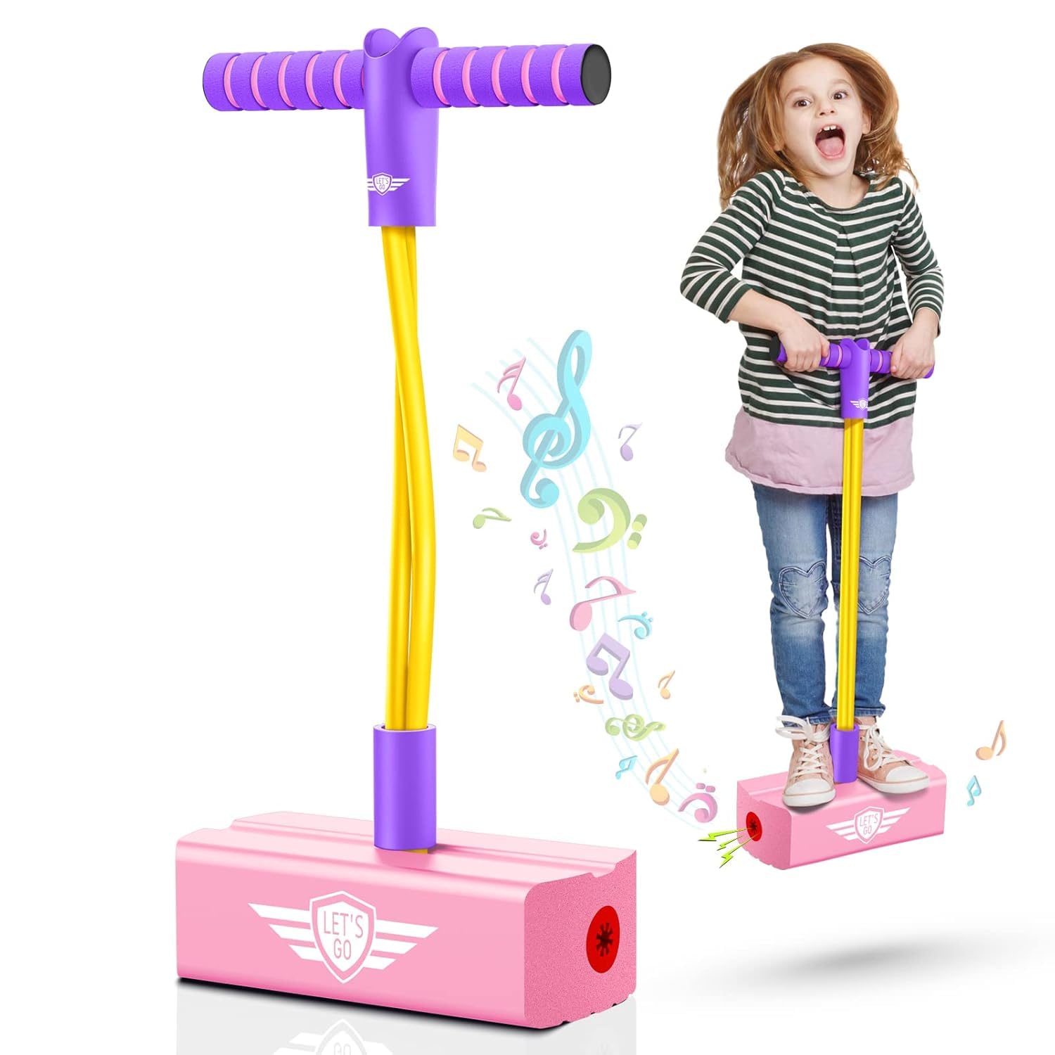 BINZO WORLD Foam Pogo Jumper for Kids - Fun and Safe Jumping Stick for 3-12 Year Old Boys Girls - Pogo Stick for Kids - Holds up to 250 lbs - Great Gift for Boys and Girls -Multicolor (B0DFMM48Y8) Amazon Price History, Amazon Price Tracker
