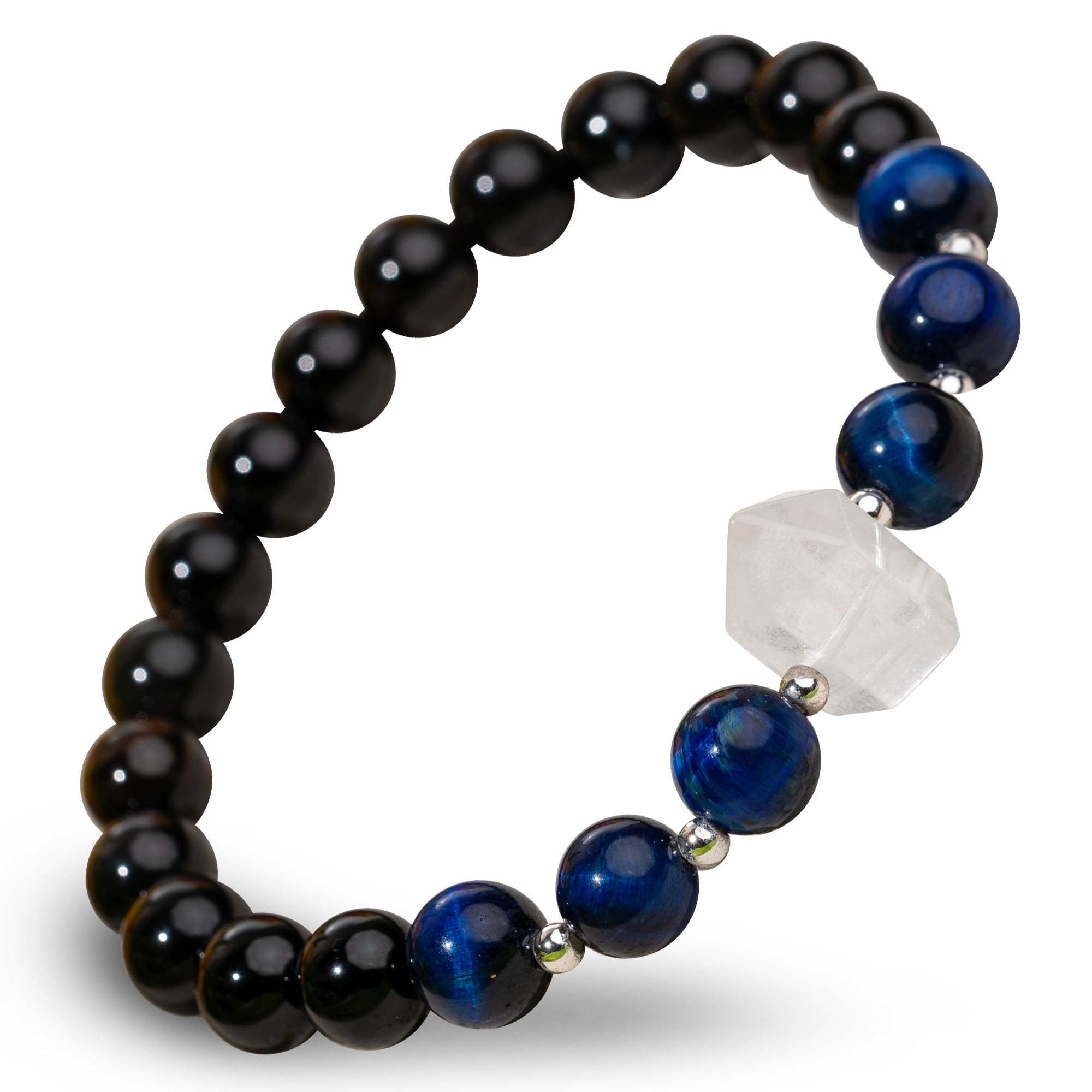 Conscious Items Protection Bracelets for Women & Men, Healing Crystal Bracelet with Natural Stones for Energy Shielding, Grounding, Stress, & Negative