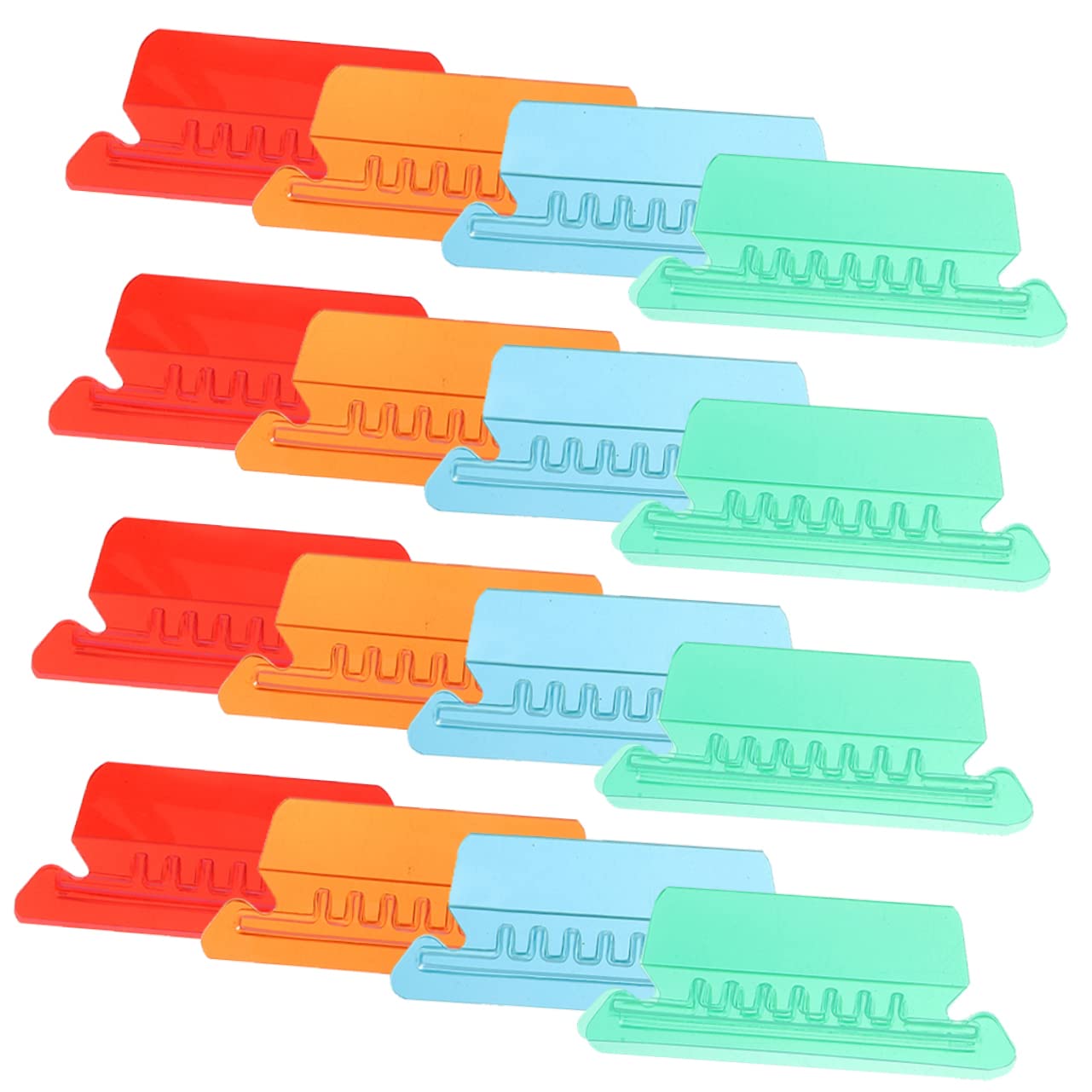 jojofuny 5 Set Linguette Colorate Per Etichette Identificative Per File Per Organizzazione Documenti Per Ufficio E Scuola 40 Pezzi * 5