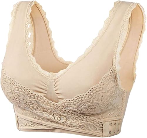 Miniatura 2 de Kendally Bras for Older Women, Kendally Bra, Comfy Corset Bra Front Cross Side Buckle Lace Bras, Kendally Bras for Women