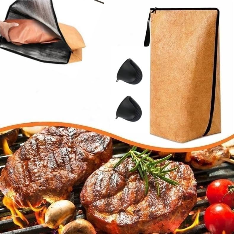 Generic BBQ Blanket for Resting Meat, Insulated, Waterproof, Easy to Clean, Carry & Store, Keeps Meat Warm & Fresh, Perfect for Large Brisket/Beef/