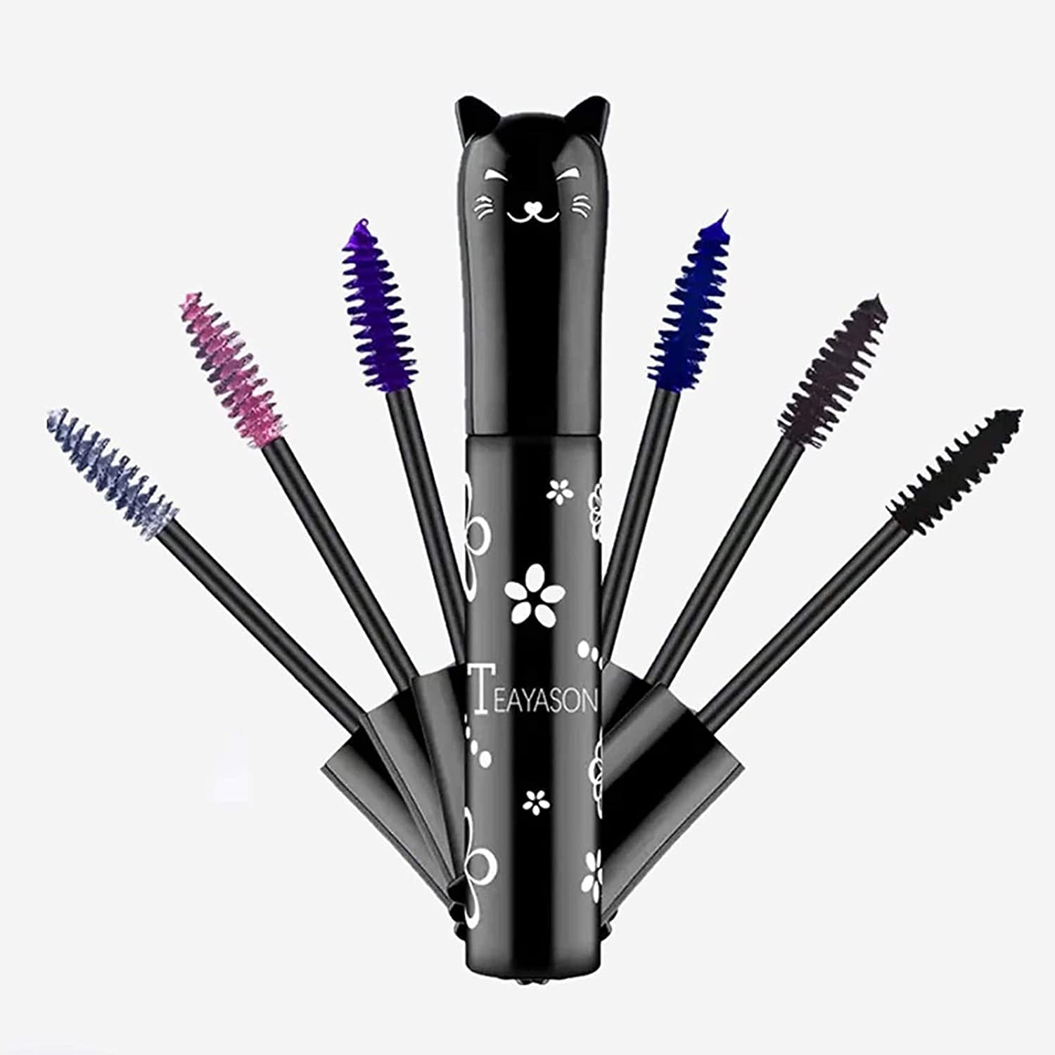 TWLBXMG 6 color sets 4d Silk Fiber Lash Mascara Colored Makeup Best Natural Hypoallergenic Benefit Waterproof Volumizing Lengthening Curling Defining