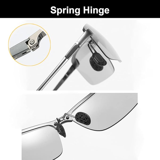 YIMI Polarized Photochromic Driving z87 Sunglasses Photochromic Sports Sunglasses . These photochromic lenses can automatically adapt to sunlight and UV levels.