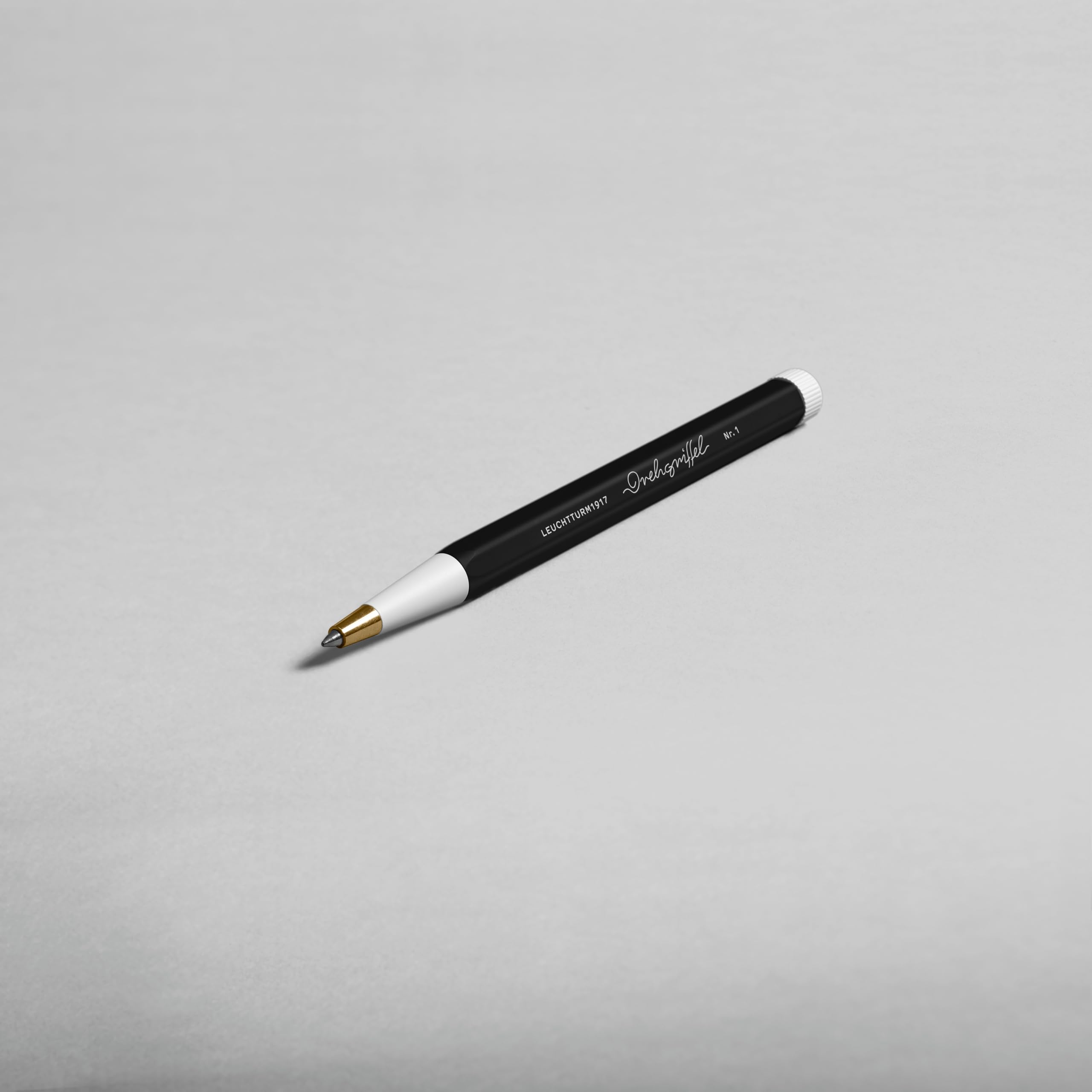 LEUCHTTURM1917 Drehgriffel Nr. 1 Penna Gel Nera – Bullet Journal Edition, In Ottone E Alluminio, Tratto 0,5 Mm, Elegante E Precisa