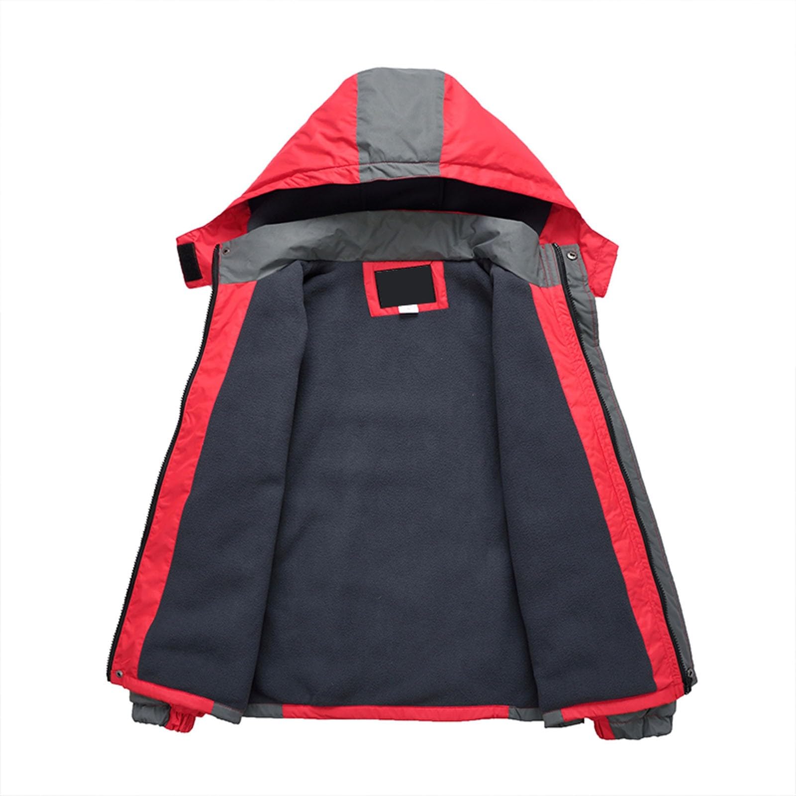 Generisch Chaqueta de esquí 3 en 1 para mujer, chaqueta de forro polar, impermeable, cortavientos, cálida, chaqueta funcional con capucha extraíble, aislada, chaqueta de snowboard para nieve, chaqueta