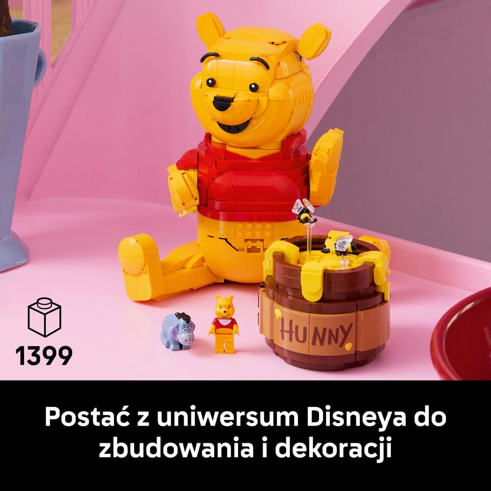 LEGO Disney Kubuś Puchatek 43300 | Model Kubusia Puchatka, zestaw dla dorosłych, prezent dla fana Disneya, 1399 elementów