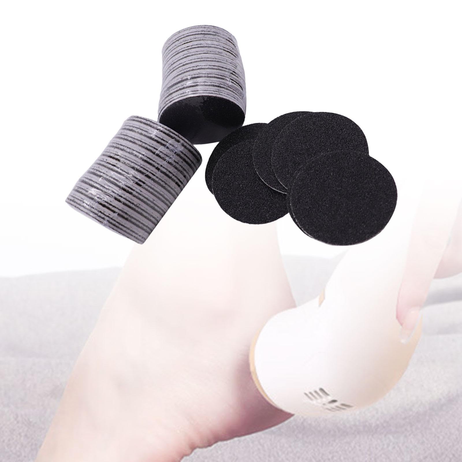 2 Discos de Papel de Lija de 60 Piezas para Pedicura, Herramientas Eléctricas para Pedicura, Removedor de Hojas, Limpieza de Pies, Almohadillas de Rep, 6 piezas
