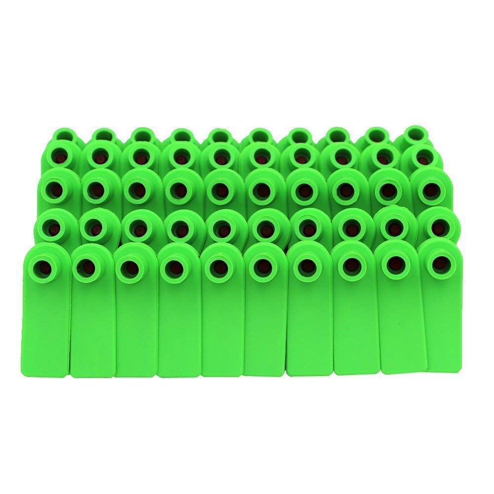 100 etichette in plastica per animali da fattoria, etichette identificative per mucche, bovini, pecore, capre e maiali