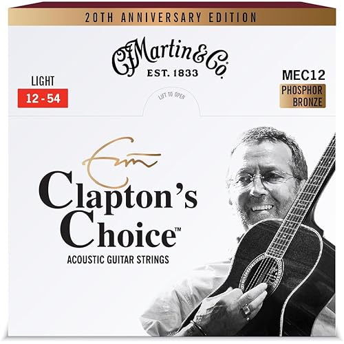 Martin MEC12LTD20 Claptons Choice 20th Anniversary strings, Light Gauge