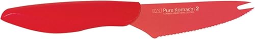 Pure Komachi 2Series cuchillo para cítricos, Cuchillo para tomatequeso, Rojo