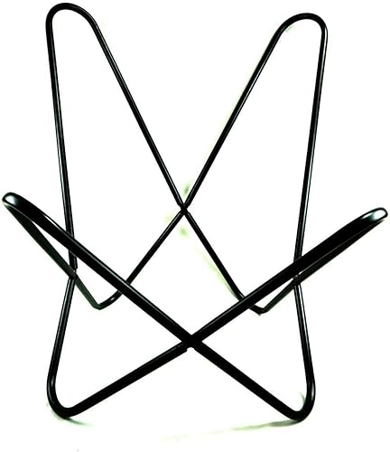 Miniatura 10 de Silla mariposa de cuero - Cuero genuino I hecho a mano, silla con brazo de acento Marco de hierro I Sillón cómodo reclinable I mano costura efecto